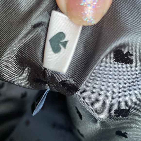 KATE SPADE ♠️ New York "Hayden"🖤BLACK & WHITE🤍 SAILING STRIPE TOP ZIP TOTE BAG - Picture 15 of 17